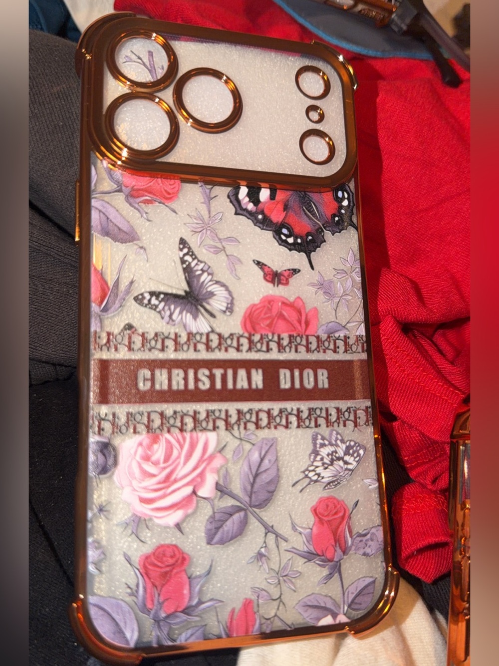 Inspired Pink Floral Butterfly 17 Pro Max Phone Case